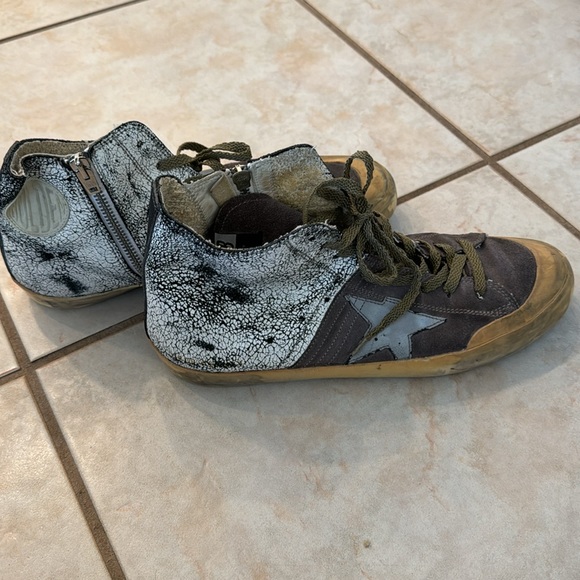 Golden Goose, Francy, size 42, gray and white washed with silver star - Picture 4 of 5